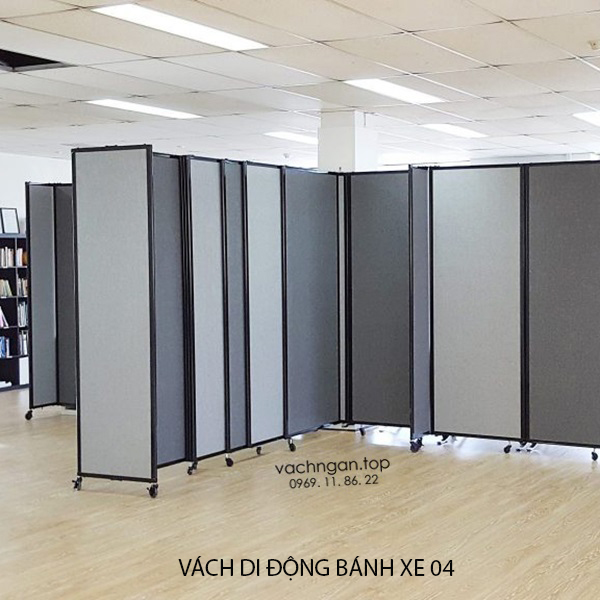 Vách ngăn di động có bánh xe - Công ty TNHH thiết bị và nội thất PLC